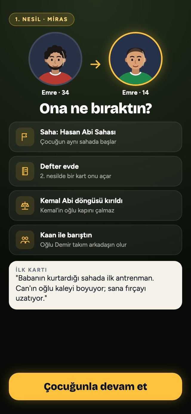 Ona ne bıraktın? İkinci nesil miras ekranı